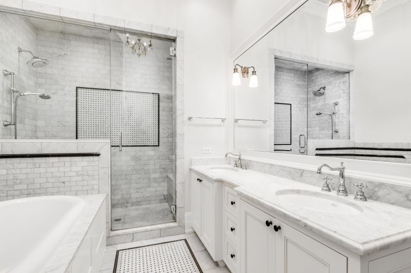Tile-Designed Shower Space